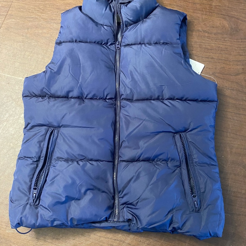 Navy Quilted Men's Vest